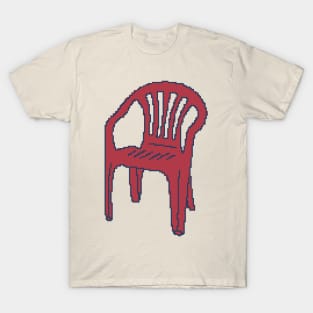 Pixelated Plastic Lawn Chair T-Shirt